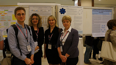        Групповое фото: Е.Ю. Карданова с исследователями из Германии, Израиля и Латвии. 