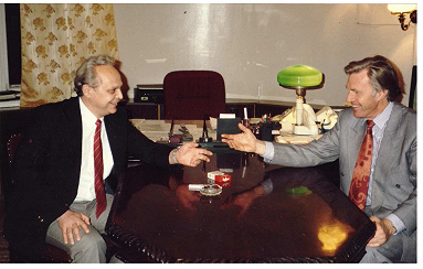 Встреча в Министерстве с руководителем ИМТЭК П. Далином. Март 1991; Из семейного архива